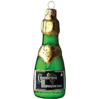 Ёлочное украшение "Шампанское" h-12см Ф13