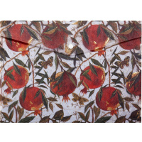 Папка-конверт на кнопке "Flora. Гранат" А4 полипропилен 0,18мм полупрозрачная 14-036/17