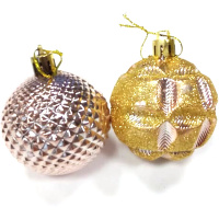 Набор шаров 60мм 24шт золото/шампань Y6664-18