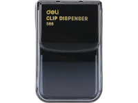 Диспенсер д/скрепок магнитный черный E988