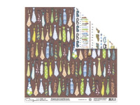 Бумага д/скрапбукинга 30.5х30.5см, PSW(190)348