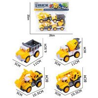 Набор машин "Строительная техника" инерционный, пластик 11х8х5см (4 машинки) 2292941/8899-21