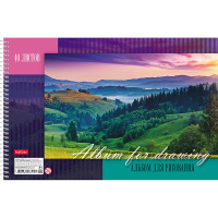 Альбом для рисования А4 40л "Гармония природы" на спирали, перфорация на отрыв 5 дизайнов 004145