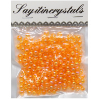 Набор бусин 13х10см 6мм оранжевый Y9021-19