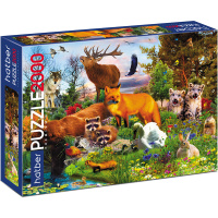 Пазлы 2000 эл. "Premium. Лесные жители" 96х68см 2000ПЗ1_22255/060997