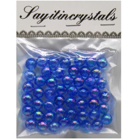 Набор бусин 13х10см 10мм темно-синий Y9023-19