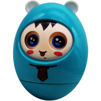 Неваляшка "Анимашка" 12х9см пластик 3 цвета (закрываются глазки) LT202536