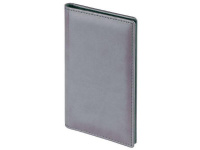 Визитница 72 визитки А5 "Sidney Nebraska" искусственная кожа, серая 3-174/09