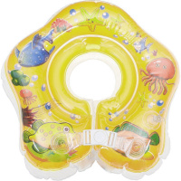 Надувной круг "Морские жители" 39х39х15см желтый 1814