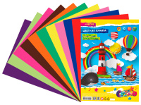 Набор цветной бумаги А4 10цв 10л 80г/м2 самоклеющаяся, мелованная 8040800