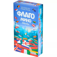 Игра настольная "Флагомино. Европа" 21х11см (54 карточки, справочник) 952073