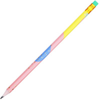 Карандаш чернографитный "Macaron" HB, с ластиком, шестигранный, корпус ассорти ЕU54800-1 Карандаш чернографитный "Macaron" HB, с ластиком, шестигранный, корпус ассорти ЕU54800-1