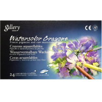 Пастель 24 цвета "Watercolor Crayons" акварельная круглая, картон MGMAC24