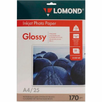 Фотобумага А4 25л 170г/м2 "Glossy" глянцевая односторонняя для струйной печати 0102143