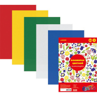 Фоамиран 2мм А4 цветной 5цв. 5л. самоклеящийся, с европодвесом 8040778