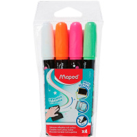 Набор маркеров для белой доски 4шт, пулевидный наконечник, толщина линии 2-4мм 743547