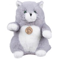 Толстый кот 26см серый AT365273