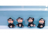 Магнит Обезьяна 5,5см 4 вида Y2509-15