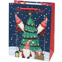 Пакет подарочный "Гномики" 18х23х10см 4 вида SK2380