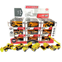 Машина "Строительная" инерционная, пластик 7,5х2,5х3,5см, ассорти 2136596/QZ353C