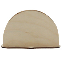 Заготовка для декорирования Салфетница полукруг простая 15*9*6см фанера 3мм 070011