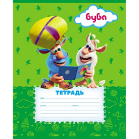Тетрадь А5 12л линия "Буба" на скобе 5 дизайнов 082438
