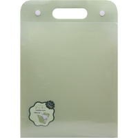 Портфель А4 13 отделений на 2-х кнопках пластик полипропилен зеленая PM323