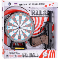 Набор "Тир" 33х33см с пистолетом и мишенью (свет, звук) XZ-H33+