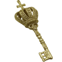 Ёлочное украшение "Ключ" 14х5см золото Y9937-24