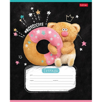 Тетрадь А5 18л клетка "Кофейные коты" на скобе 5 дизайнов 18Т5В1/091613