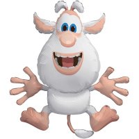 Шар воздушный 41см(16") на палочке "Мини. Буба" с клапаном, фольга 501913