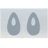 Молд силиконовый "Петельки" 75х50х10мм 2шт. МГ033