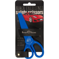 Ножницы детские 13,7см "SafeCut. Black Excellence. Машина" сталь, ручки пластик, в футляре 60-0028/0