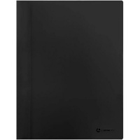 Папка-скоросшиватель А4 с непрозрачным верхом и карманом черная LAMARK53/FF0053-BK