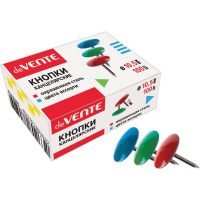 Кнопки 100шт 10,5мм цветные, в картонной коробке 4132305