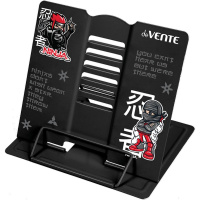 Подставка для книг металлическая "Ninja" 15,4х15,2см черная, в пакете 8063321