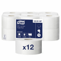 Туалетная бумага для диспенсера однослойная 200 метров TORK 120197