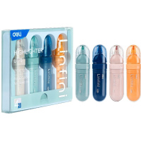 Набор маркеров текстовыделителей "Linfini" 4шт, клиновидный наконечник, толщина линии 1-5 мм EU370