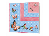 Салфетка 33х33мм 1шт Экзотика трехслойная 1002795