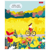 Тетрадь А5 48л клетка "Наедине с собой" на скобе, пластиковая обложка, 5 дизайнов 48Т5В1пл/087646