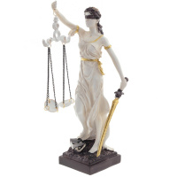 Фигурка декоративная "Фемида" 12х15х28см 757265
