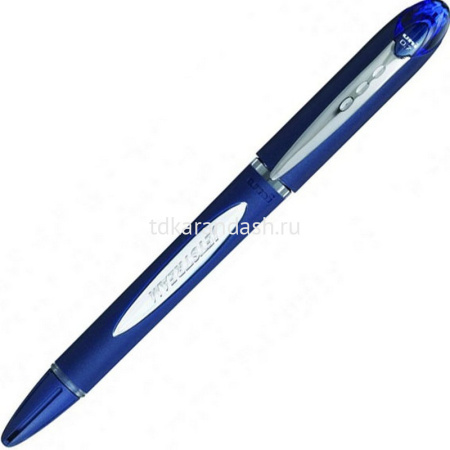 Ручка шариковая "Jetstream" 0,7мм синяя, резиновый грип, корпус синий SX-217/69897