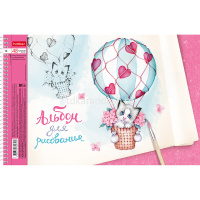 Альбом для рисования А4 48л "Пушистое счастье" на спирали, перфорация на отрыв, 5 дизайнов 062557 от магазина "Карандаш"