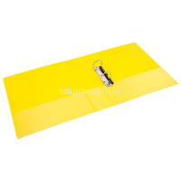 Папка-панорама на 2-х D-кольцах "Rio" А4 40мм РР, желтый, карманы EB10100 от магазина "Карандаш"