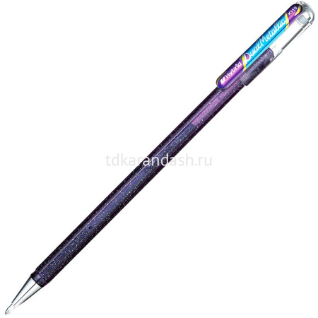 Ручка гелевая "Hybrid Dual Metallic" 1,0мм фиолетовый+синий металлик, чернила "хамелеон" K110-DVX