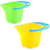 Ведро-кувшин среднее 19х16х12см пластик, 3 цвета 01250 от магазина "Карандаш"