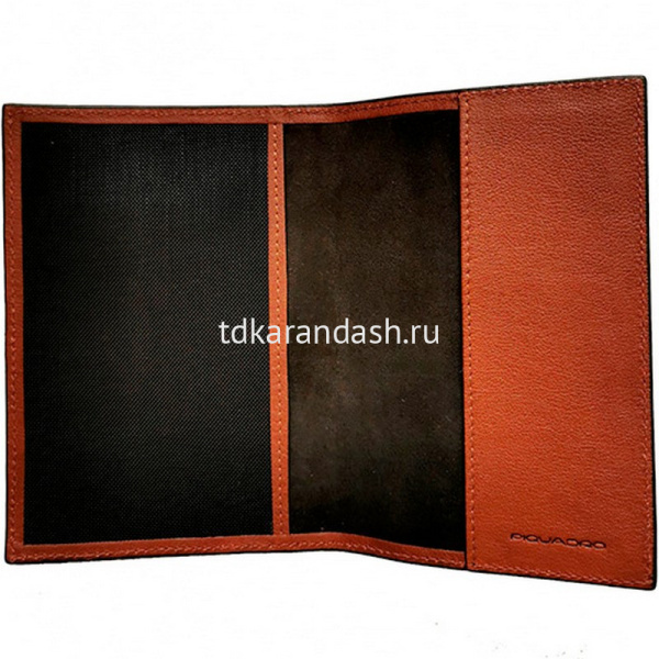 Обложка для документов "Black Square" 9х13х0,5см светло-коричневая, натуральная кожа PP5255B3/CU от магазина "Карандаш"