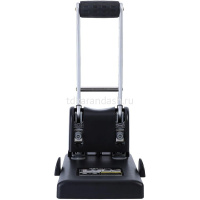 Дырокол мощный 100л 2-отв, d-6мм, 12мм, с линейкой, металл, черный E0130 от магазина "Карандаш"