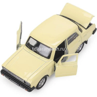 Машина "Ретро-модель" желтая, инерционная, металл 12,5см (открывающиеся двери) AZLK2140M-12-YE от магазина "Карандаш"