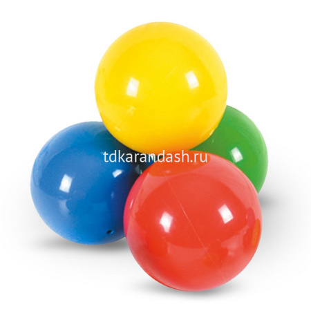Мяч 15см 90гр. с рисунком PVC 6 цветов Y6120-17 от магазина "Карандаш"